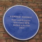 Edward Thomas blue plaque in Stockwell, South London
