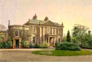 Carroun House, c 1887 painting