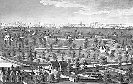 Lambeth Marsh, London in 1670