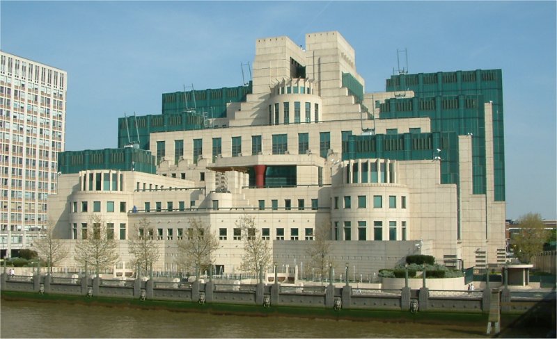 The MI6 building at Vauxhall