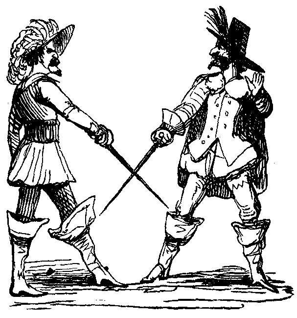 17th century men with swords