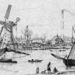 the thames near vauxhall historic view